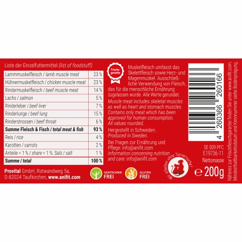 Hond Natvoer Schäfers Pfanne 200g 6 Stuk -5- Anifit