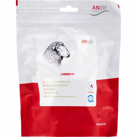 Cat Dog Accessories B.A.R.F. Supplements Lamb Fat (Lammfett) 200g 1 Package -1- Anifit